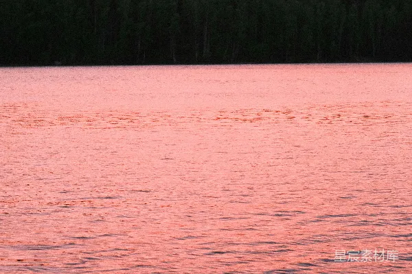 高清摄影 夕阳下的湖畔