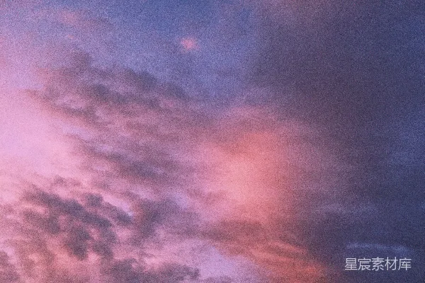 高清摄影 夕阳下的云彩