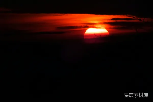 高清摄影 燃烧的黄昏