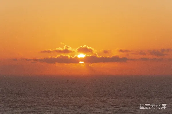 高清摄影 海上日落