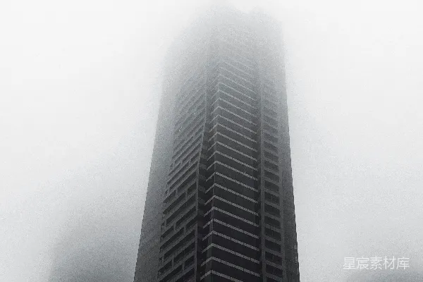 高清摄影 雾中的摩天大楼