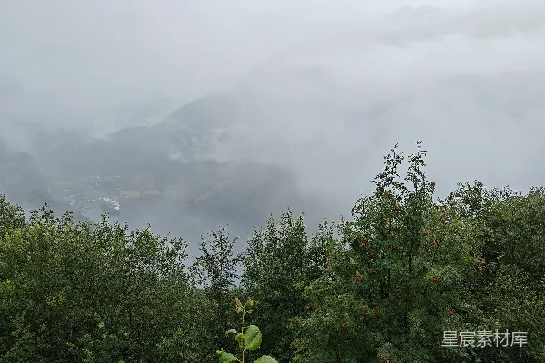 高清摄影 雾中青山