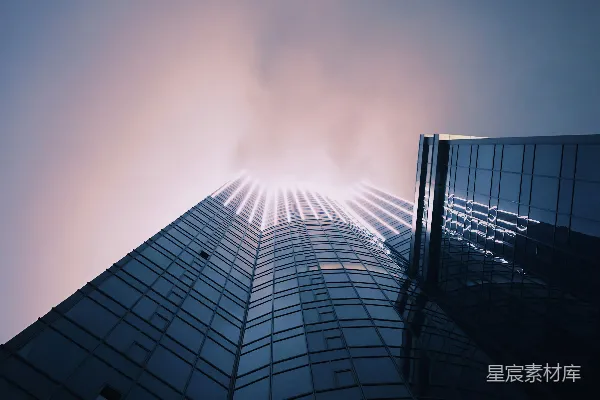 高清摄影 摩天大楼与天空的对峙