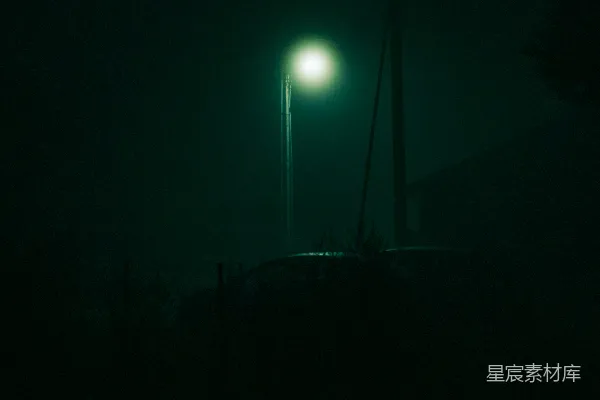 高清摄影 夜色中的路灯