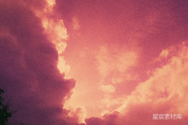 高清摄影 夕阳下的云彩