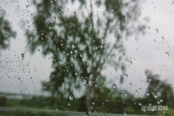 高清摄影 窗外雨景