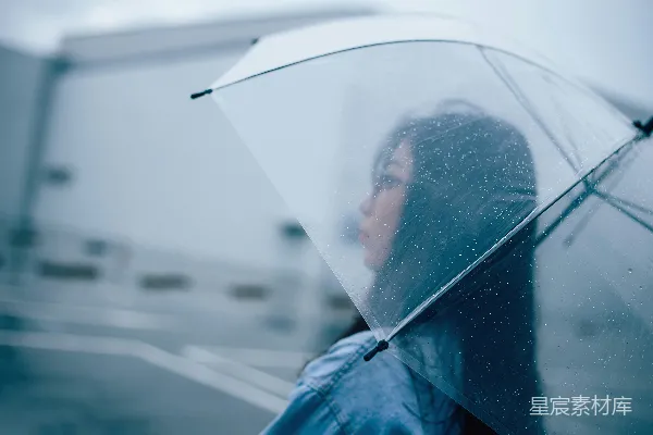 高清摄影 雨中漫步