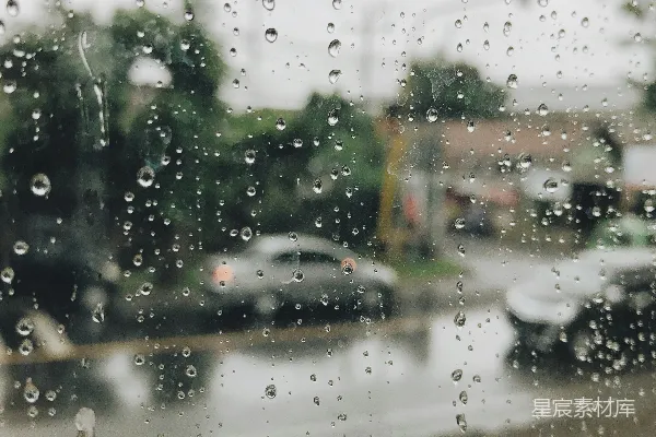 高清摄影 雨中窗外的景象