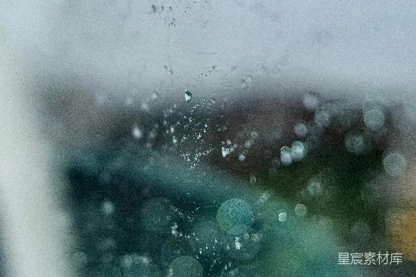高清摄影 雨滴下的城市
