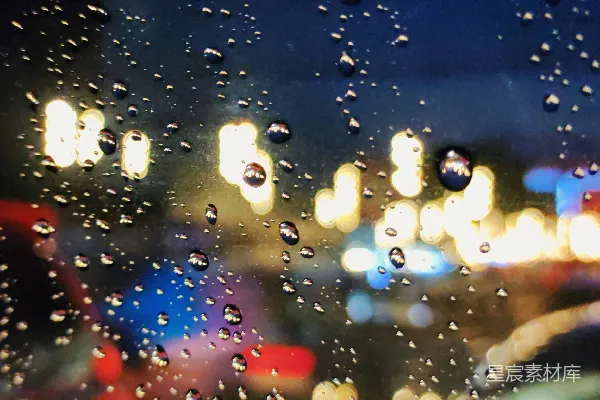 高清摄影 雨夜车窗的光景