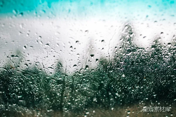 高清摄影 雨滴下的玻璃