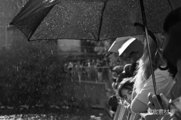 高清摄影 雨中观花灯