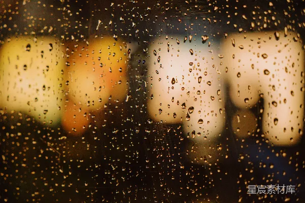 高清摄影 雨夜的窗花
