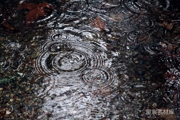 高清摄影 雨滴涟漪