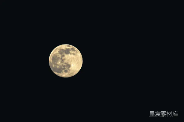 高清摄影 夜空中的满月