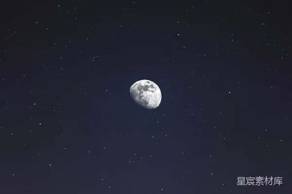 高清摄影 夜空中的月亮