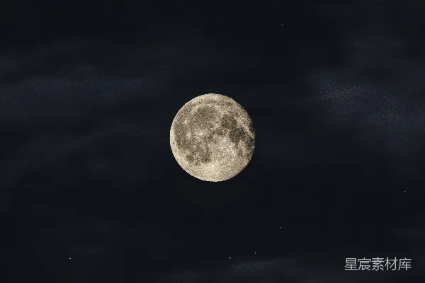 高清摄影 夜空中的月亮