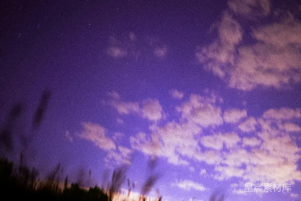 高清摄影 夜空下的云海