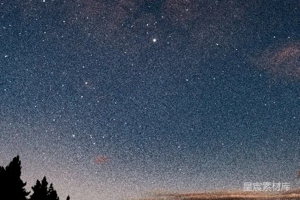 高清摄影 星空下的孤独道路