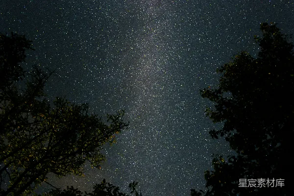 高清摄影 夜空下的银河