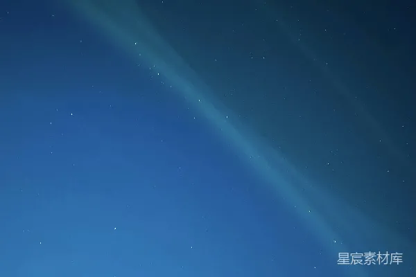 高清摄影 夜空中的光带