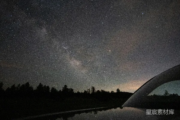 高清摄影 星空下的宁静夜晚