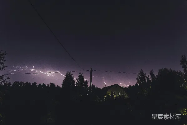 高清摄影 闪电之夜