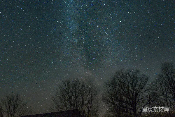 高清摄影 星空下的静谧田野