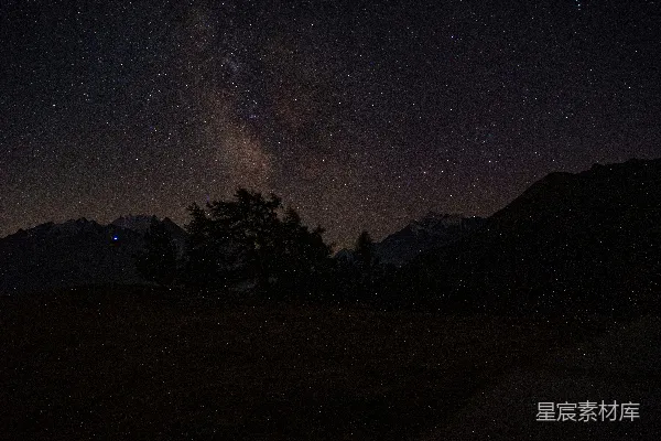高清摄影 夜空下的星河