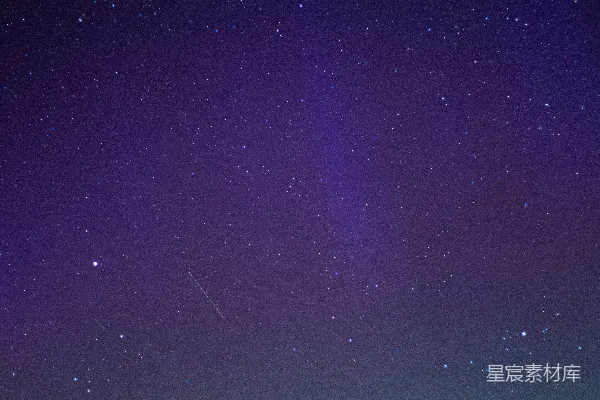 高清摄影 夜空中的流星与星河