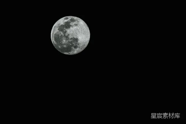 高清摄影 夜空中的满月