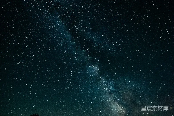 高清摄影 星河下的小屋