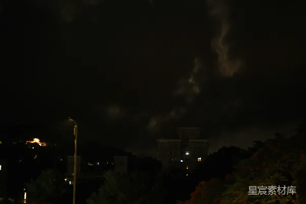 高清摄影 夜幕下的城市灯光