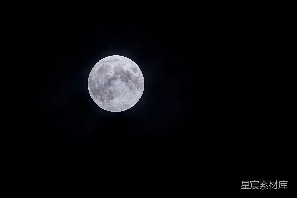 高清摄影 夜空中的满月