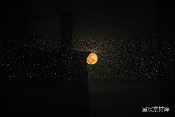 高清摄影 夜空中的一轮明月