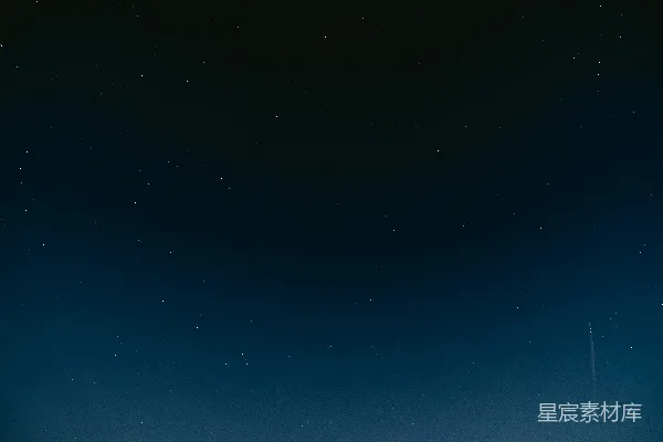 高清摄影 夜空星辰与流星