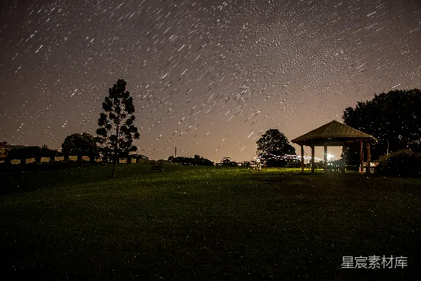 高清摄影 星空下的宁静夜晚