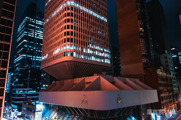 高清摄影 都市夜景中的摩天大楼