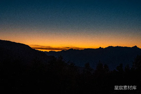 高清摄影 日落山景