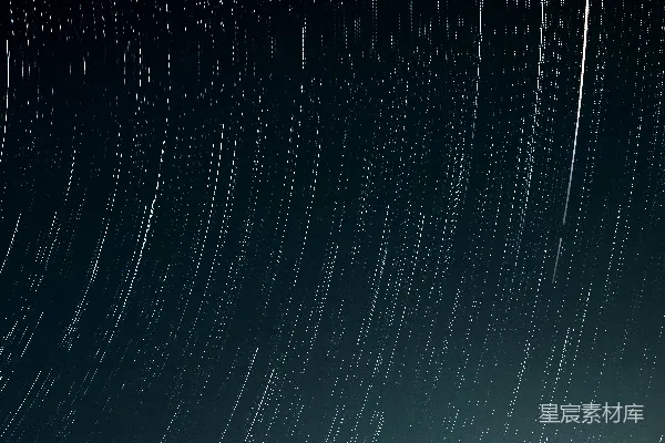 高清摄影 夜空中的星轨
