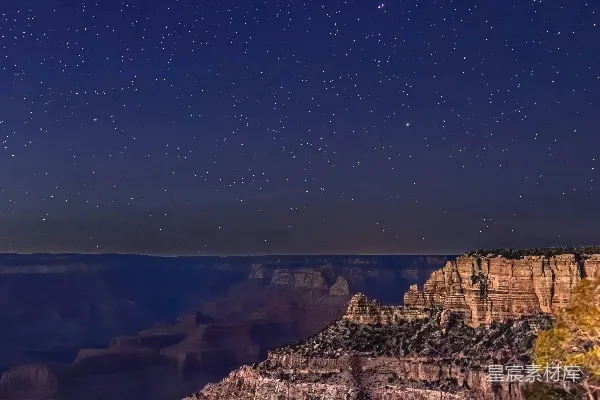 高清摄影 夜幕下的大峡谷
