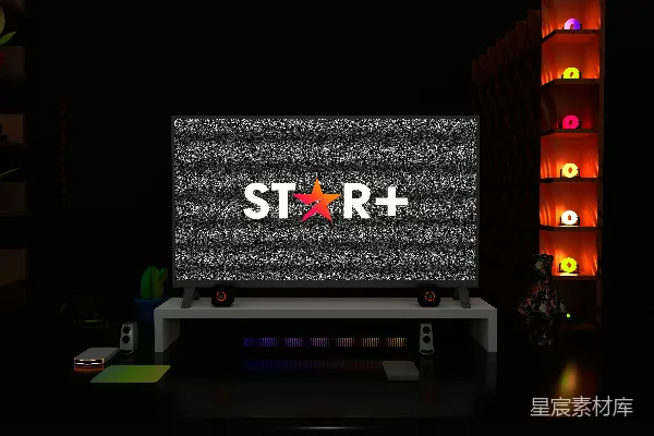 高清摄影 黑暗中的STAR+电视