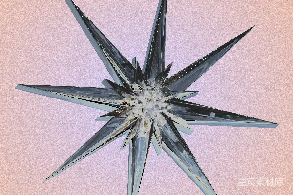 高清摄影 冰晶星形图案