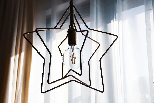 高清摄影 星星吊灯的光影