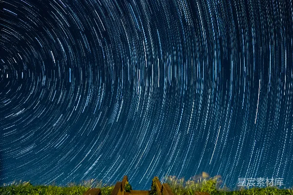 高清摄影 星空下的阶梯