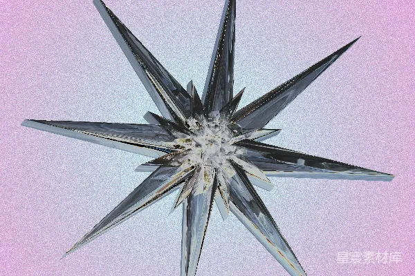高清摄影 冰晶星形