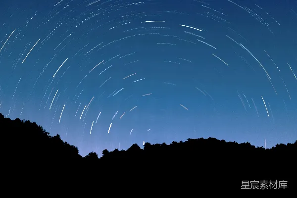 高清摄影 星空旋转轨迹