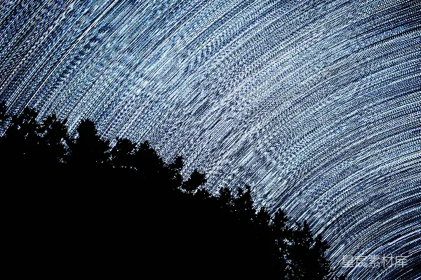 高清摄影 星轨与夜空
