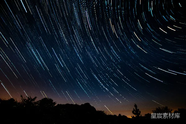 高清摄影 星河旋转轨迹