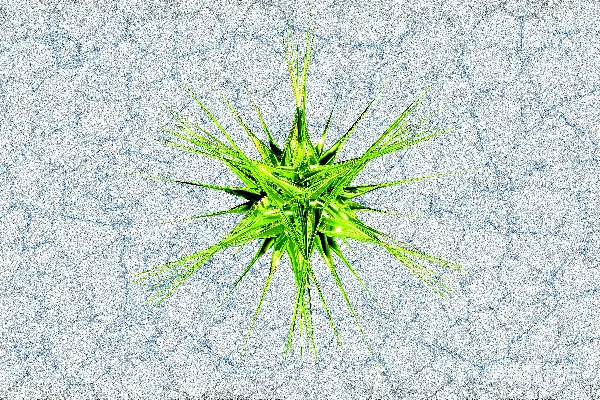 高清摄影 绿色星状粒子